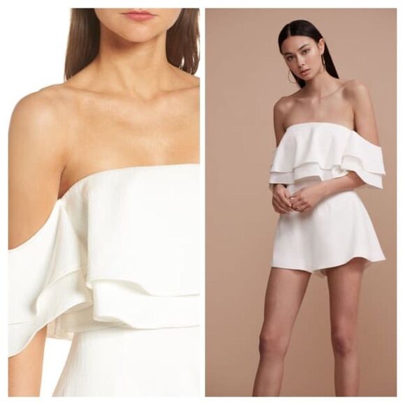 Keepsake No Reason Off the Shoulder Romper Sz XL - Picture 8 of 8